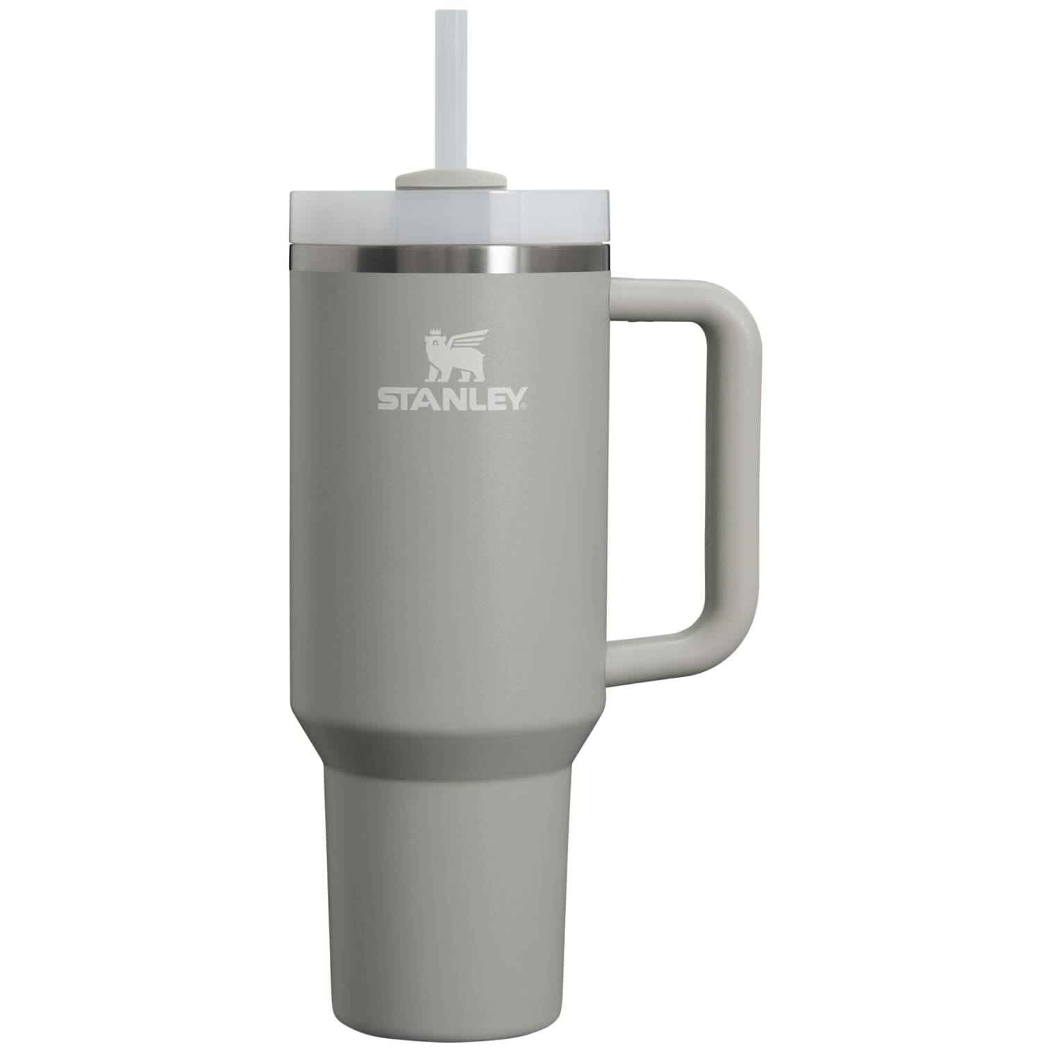 STANLEY Quencher H2.0 Tumbler with Handle and Straw 40 oz | Flowstate 3-Position Lid | Cup Holder Compatible for Travel | Insulated Stainless Steel Cup | BPA-Free | Cream 2.0