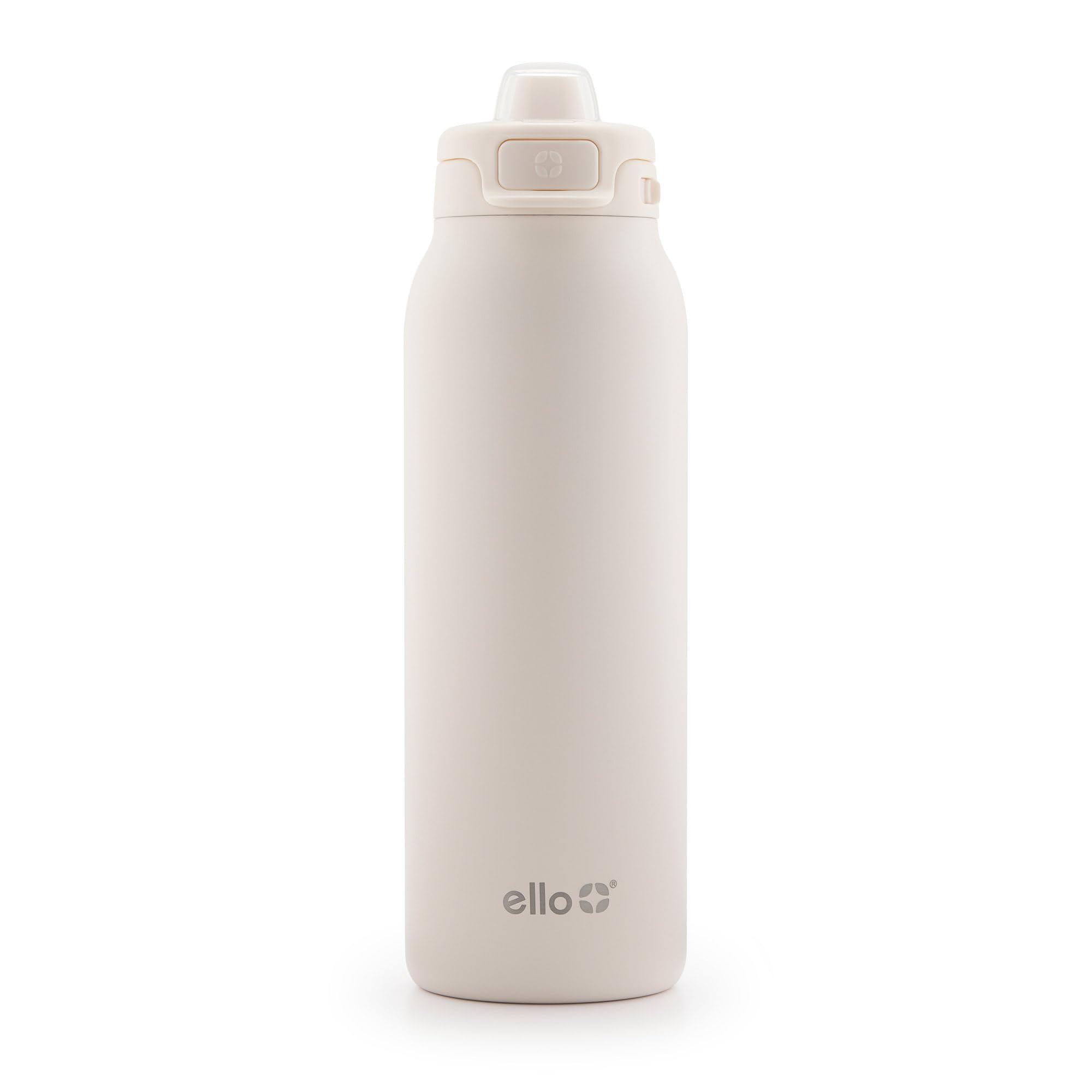 Ello Pop & Fill Insulated Stainless Steel Water Bottle with Quick Fill Lid, Leakproof Locking, Sip or Chug Spout, BPA-Free, Double Wall Vacuum Insulated for Sports, Travel & School- 22oz / 32oz / 40oz