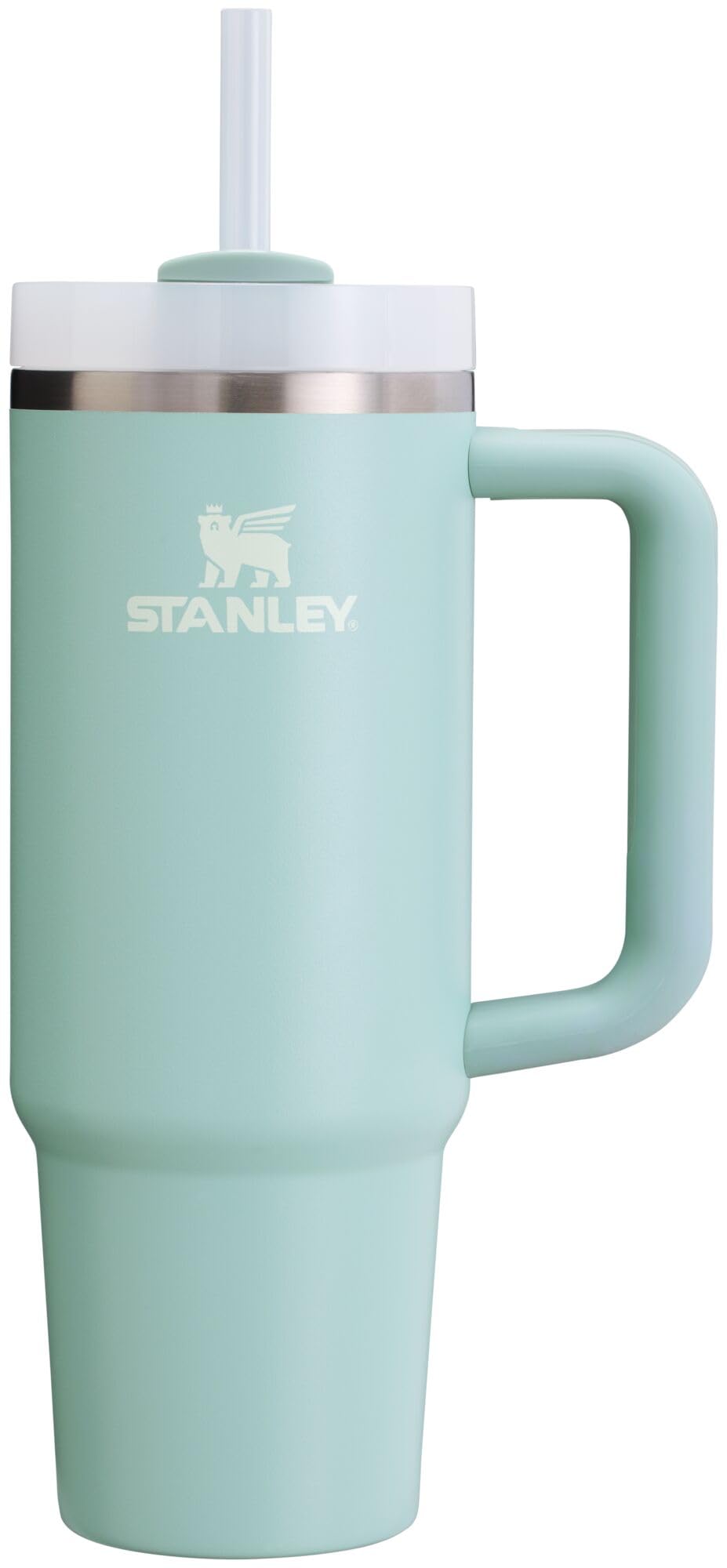 STANLEY Quencher H2.0 Tumbler with Handle and Straw 40 oz | Flowstate 3-Position Lid | Cup Holder Compatible for Travel | Insulated Stainless Steel Cup | BPA-Free | Cream 2.0