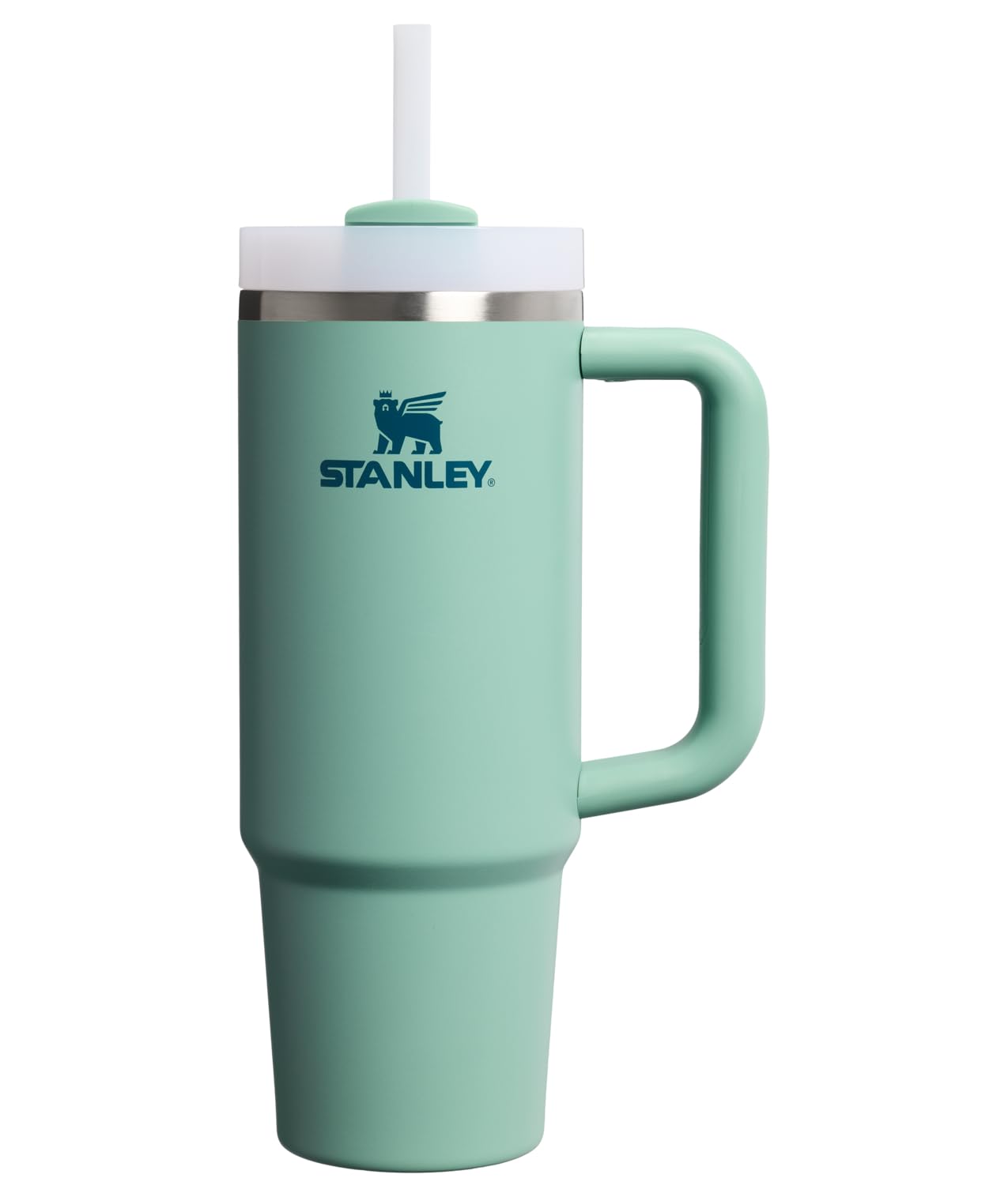 STANLEY Quencher H2.0 Tumbler with Handle and Straw 40 oz | Flowstate 3-Position Lid | Cup Holder Compatible for Travel | Insulated Stainless Steel Cup | BPA-Free | Cream 2.0