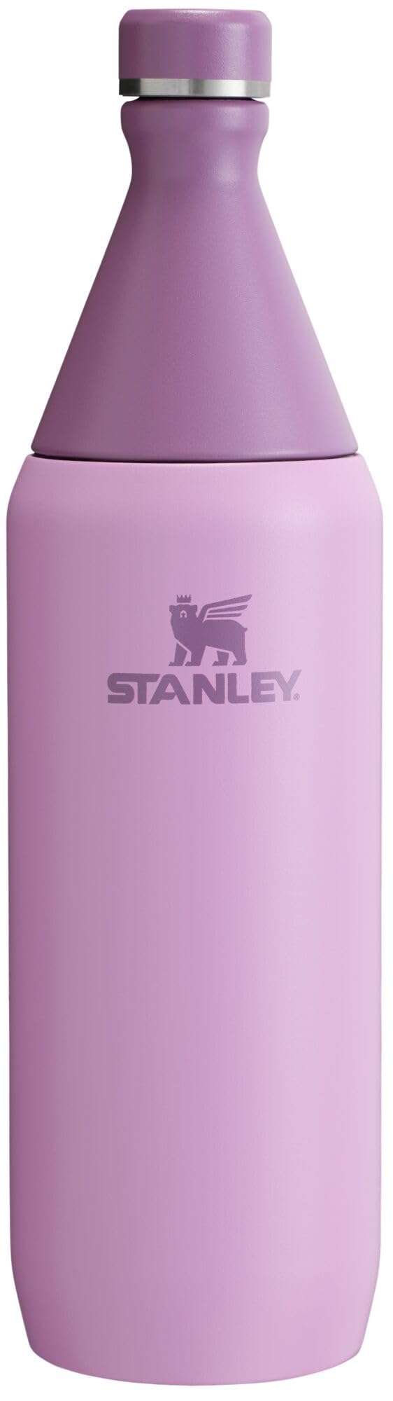 Stanley All Day Slim Bottle 20 oz | Twist On Lid with Leakproof Seal | Slim Design for Travel & Gym | Insulated Stainless Steel | BPA-Free | Lilac