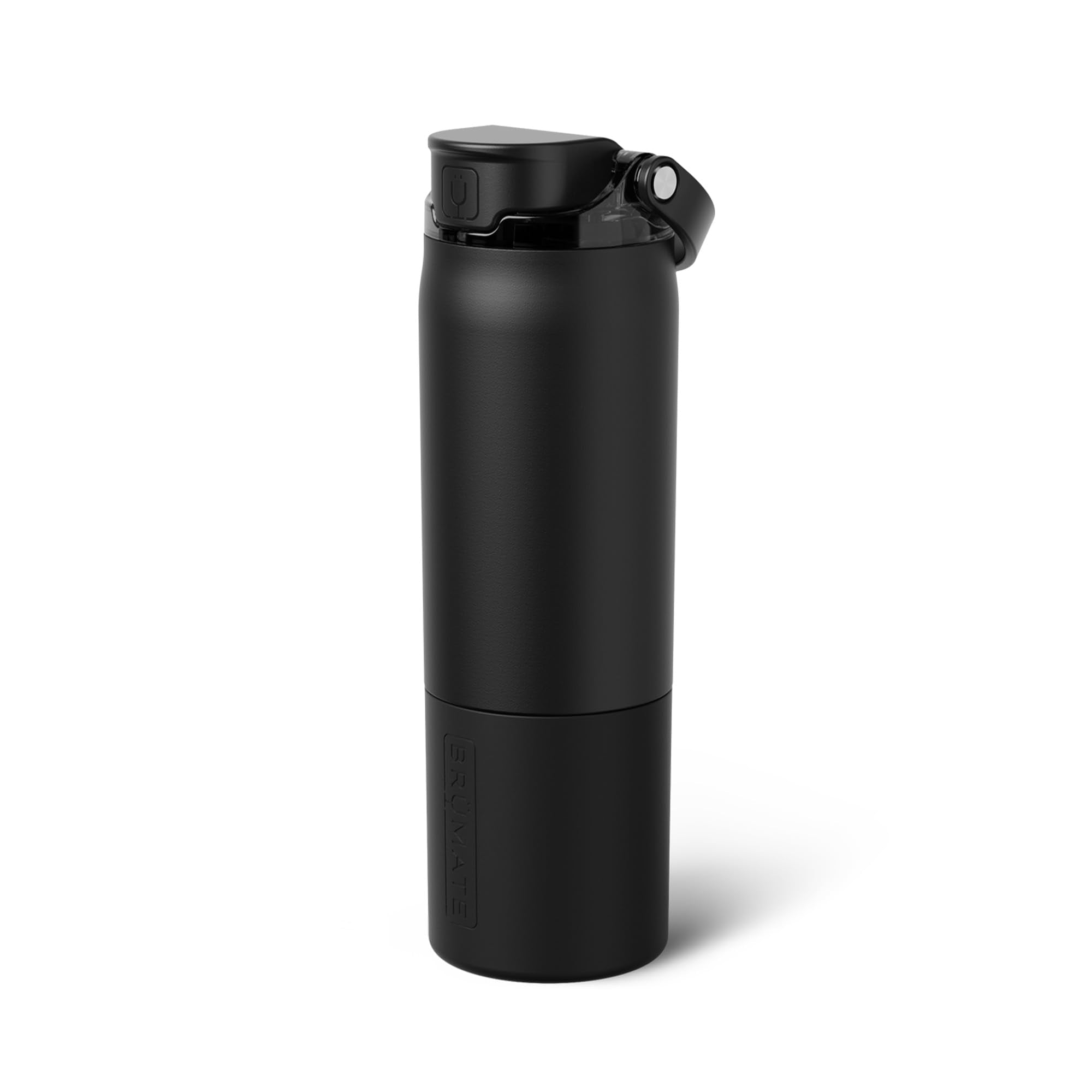 BrüMate Rise 35oz Water Bottle With 100% Leakproof Covered Silicone Straw | Insulated Stainless Steel Water Bottle | Fast Flow | Soft Sip Silicone Spout | Removable Straw | BPA-Free (Nightfall Blue)