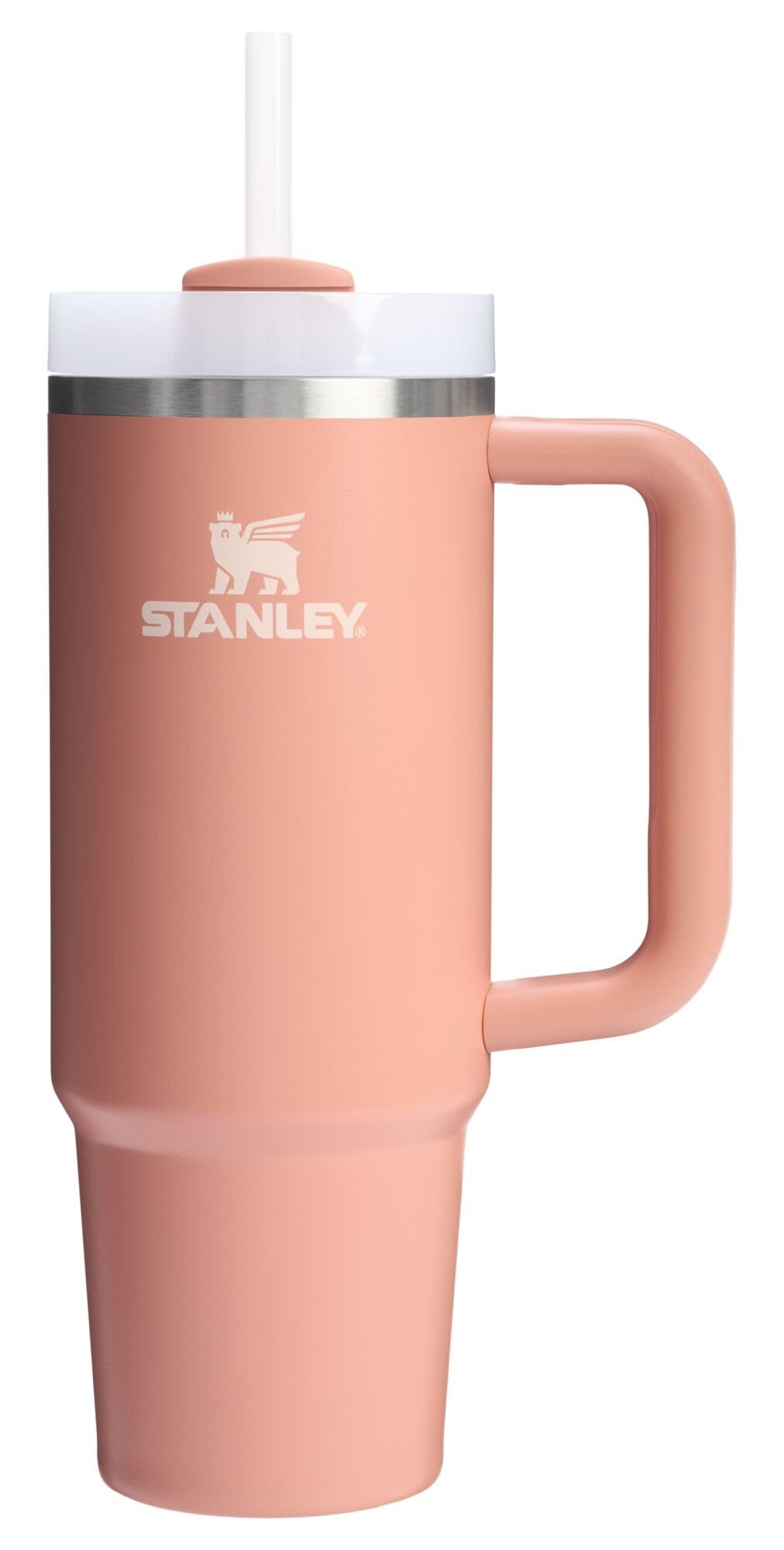 STANLEY Quencher H2.0 Tumbler with Handle and Straw 40 oz | Flowstate 3-Position Lid | Cup Holder Compatible for Travel | Insulated Stainless Steel Cup | BPA-Free | Cream 2.0