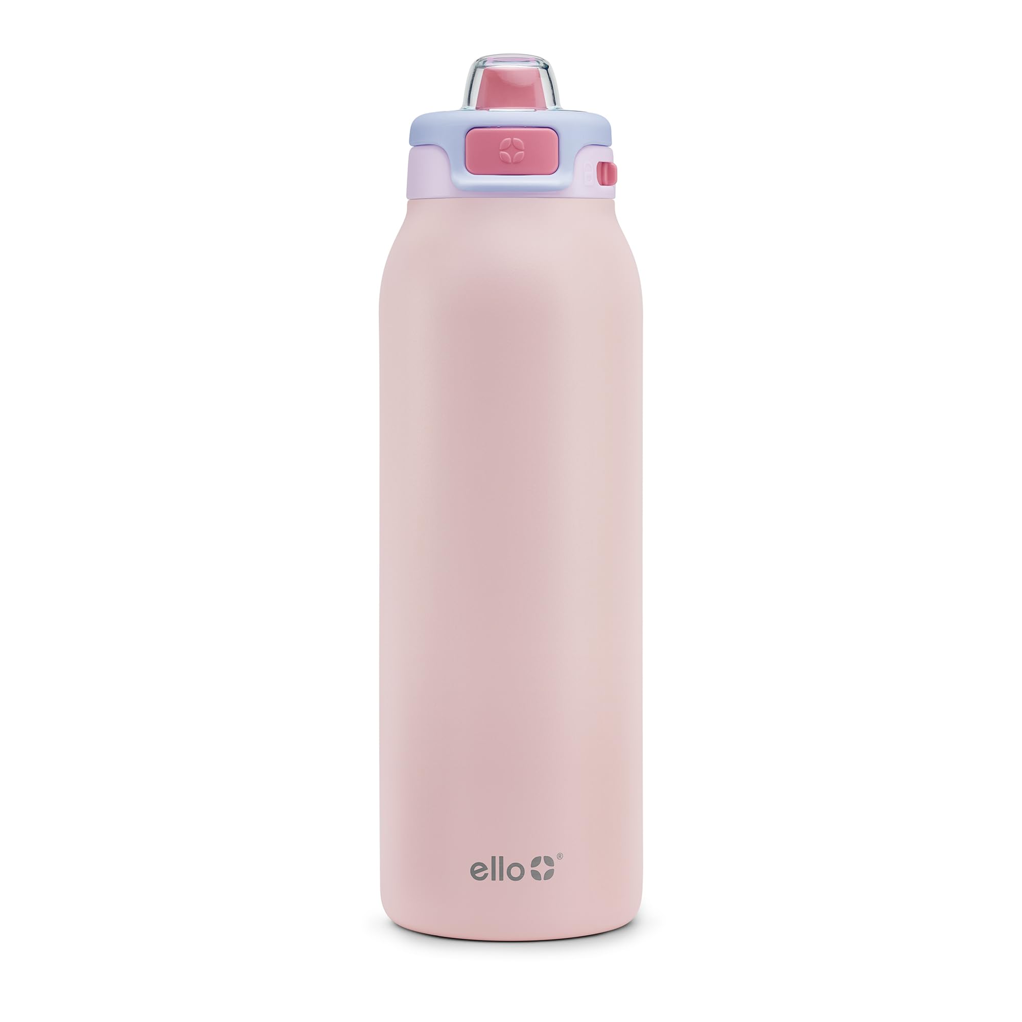 Ello Pop & Fill Insulated Stainless Steel Water Bottle with Quick Fill Lid, Leakproof Locking, Sip or Chug Spout, BPA-Free, Double Wall Vacuum Insulated for Sports, Travel & School- 22oz / 32oz / 40oz