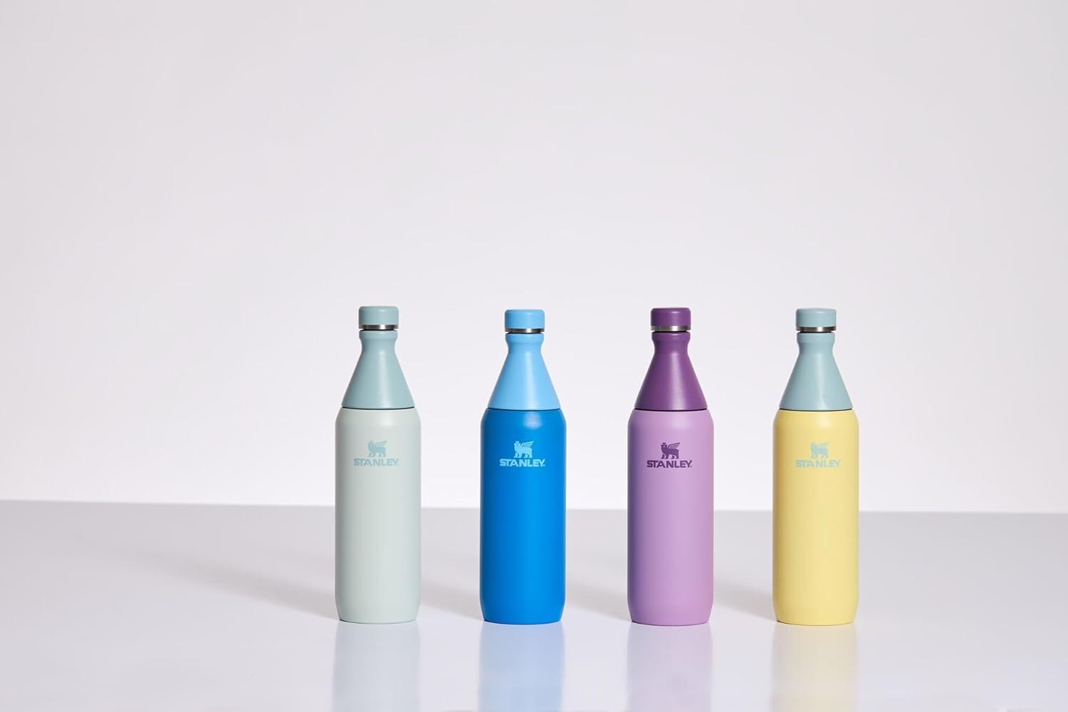 Stanley All Day Slim Bottle 20 oz | Twist On Lid with Leakproof Seal | Slim Design for Travel & Gym | Insulated Stainless Steel | BPA-Free | Lilac