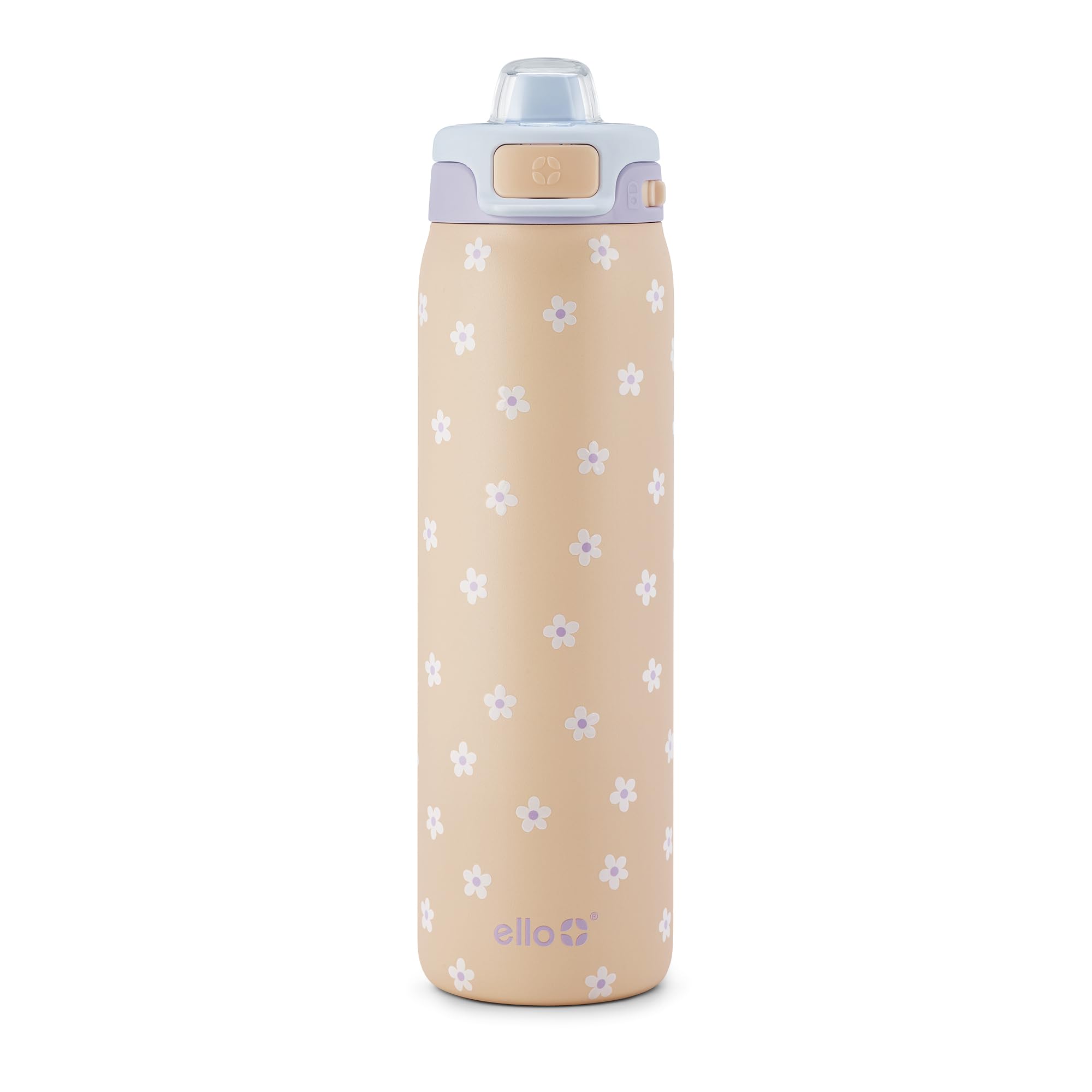 Ello Pop & Fill Insulated Stainless Steel Water Bottle with Quick Fill Lid, Leakproof Locking, Sip or Chug Spout, BPA-Free, Double Wall Vacuum Insulated for Sports, Travel & School- 22oz / 32oz / 40oz