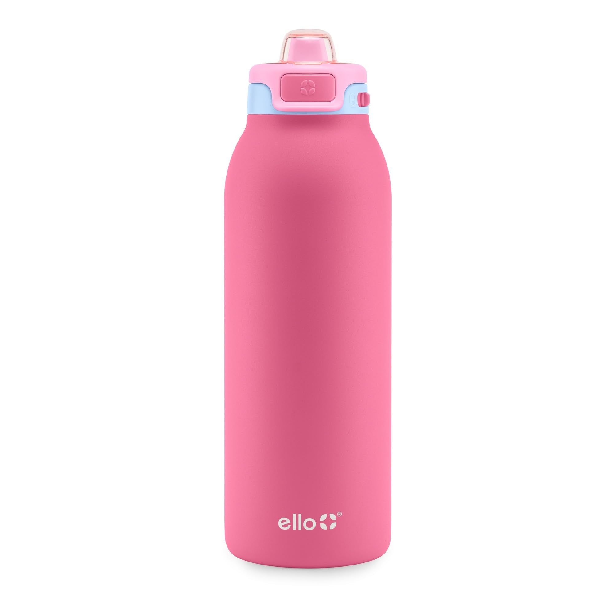Ello Pop & Fill Insulated Stainless Steel Water Bottle with Quick Fill Lid, Leakproof Locking, Sip or Chug Spout, BPA-Free, Double Wall Vacuum Insulated for Sports, Travel & School- 22oz / 32oz / 40oz