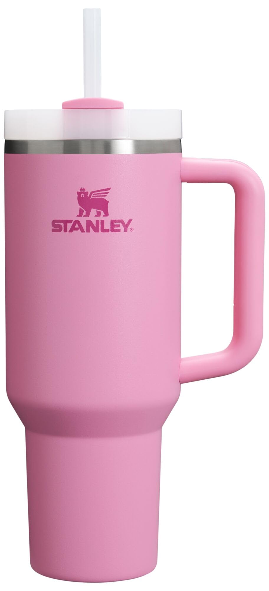 STANLEY Quencher H2.0 Tumbler with Handle and Straw 40 oz | Flowstate 3-Position Lid | Cup Holder Compatible for Travel | Insulated Stainless Steel Cup | BPA-Free | Cream 2.0