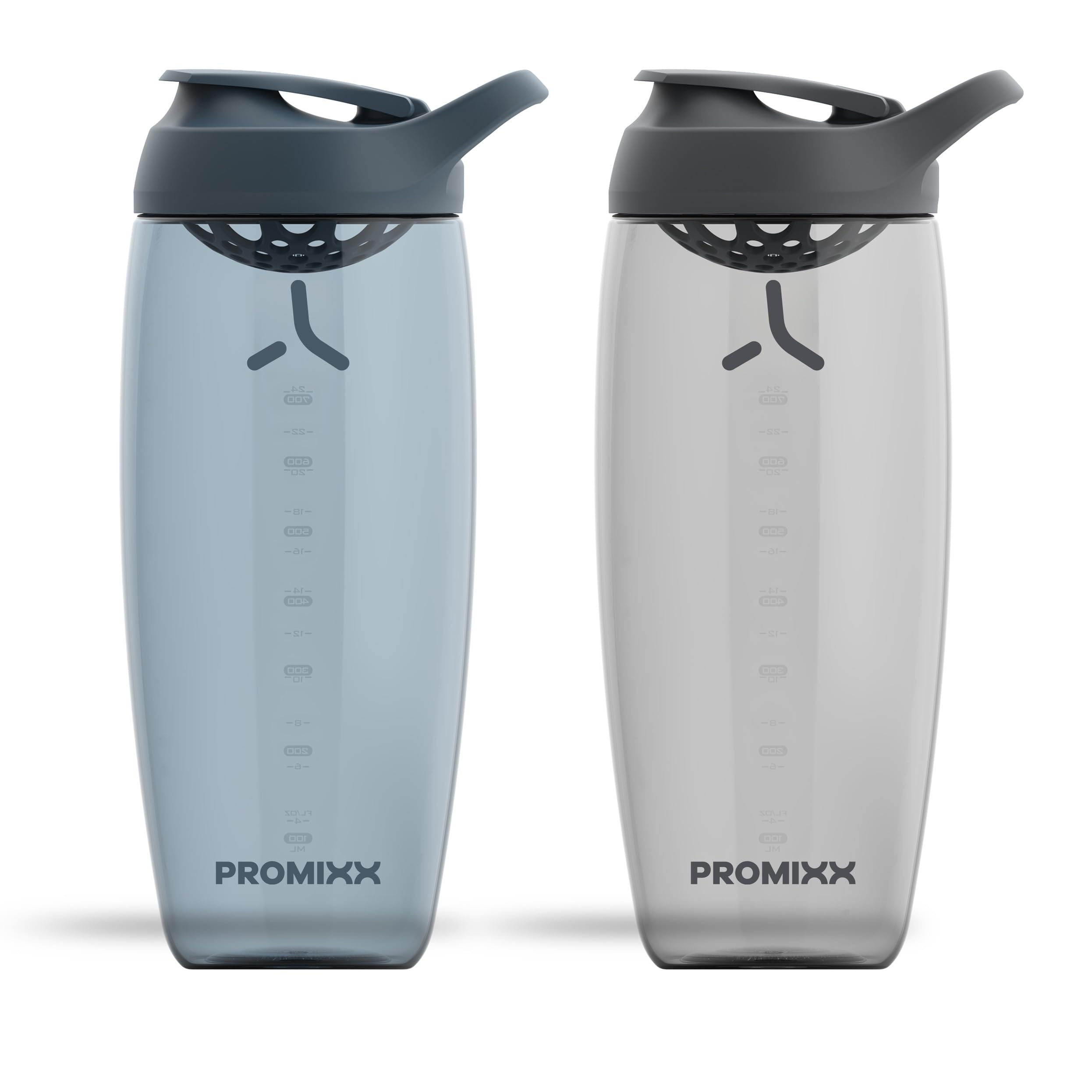 Promixx Pursuit Protein Shaker Bottle (24 oz) – Silent No-Ball Mixer, Leak-Proof Lid, BPA/BPS & Phthalate-Free ECOZEN – Easy-Clean Shaker Cup for Protein Shakes, Pre & Post-Workout Smoothies