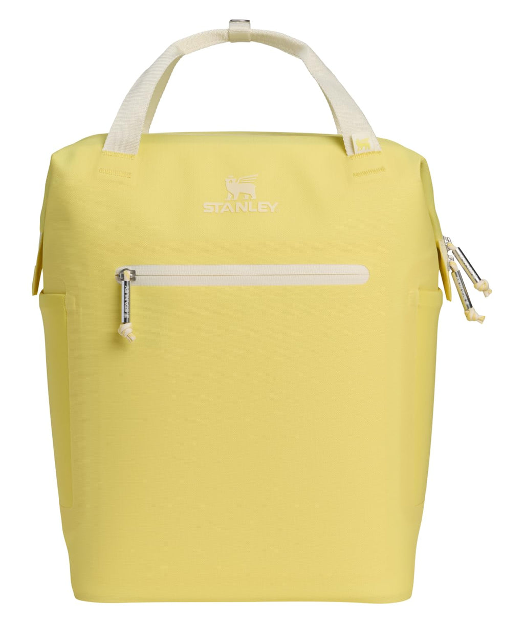 Stanley All Day Madeleine Mini Backpack Soft Cooler 14 Quarts | 20 Can Cooler with Handle and Shoulder Straps | Stays Cold for Hours | Insulated Travel Bag with Zipper | BPA-Free | Spring Green