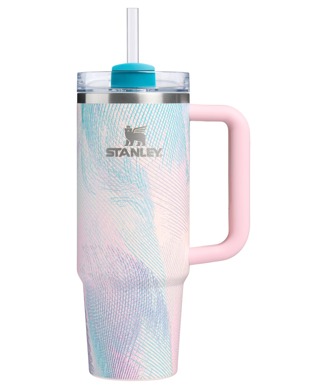 STANLEY Quencher H2.0 Tumbler with Handle and Straw 40 oz | Flowstate 3-Position Lid | Cup Holder Compatible for Travel | Insulated Stainless Steel Cup | BPA-Free | Cream 2.0