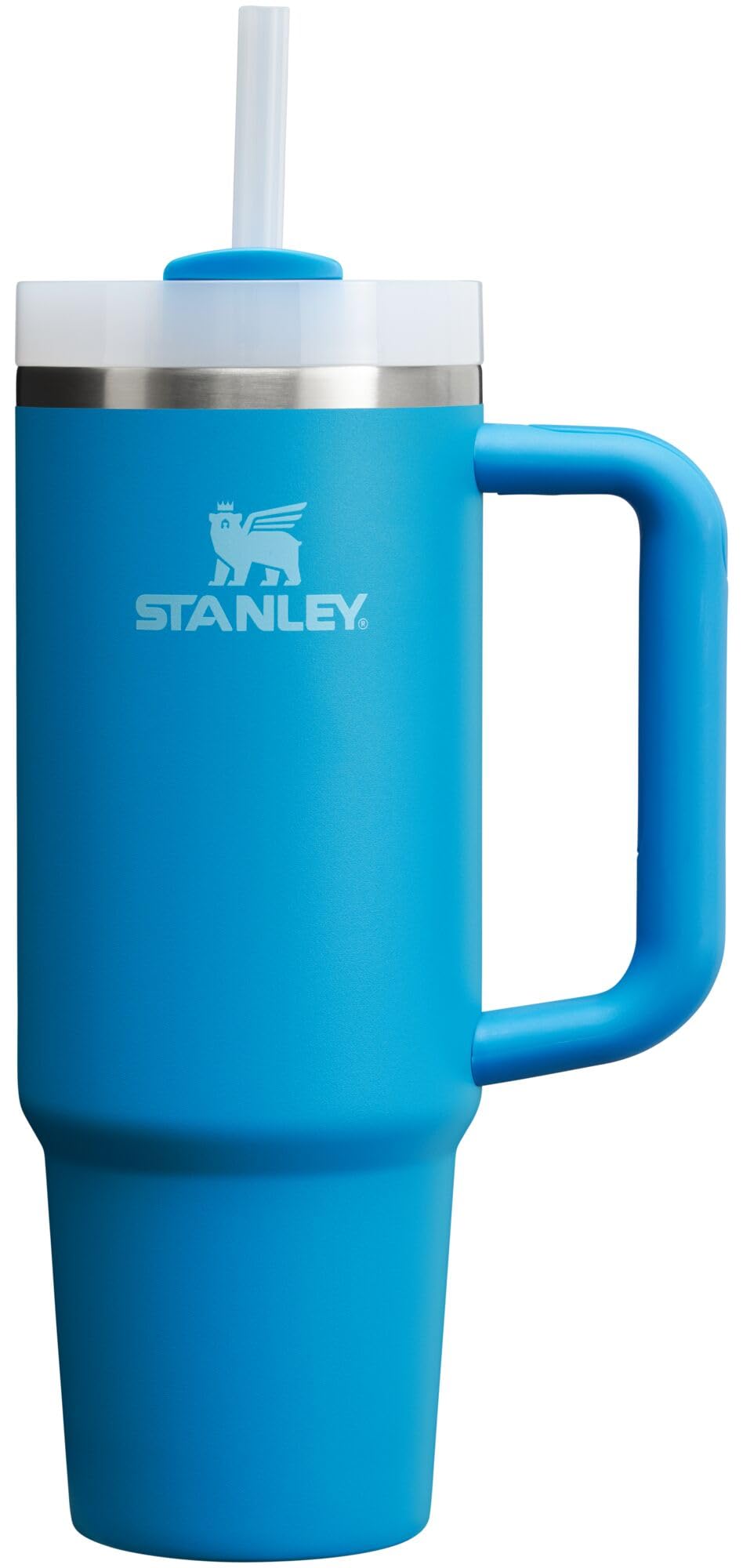 STANLEY Quencher H2.0 Tumbler with Handle and Straw 40 oz | Flowstate 3-Position Lid | Cup Holder Compatible for Travel | Insulated Stainless Steel Cup | BPA-Free | Cream 2.0