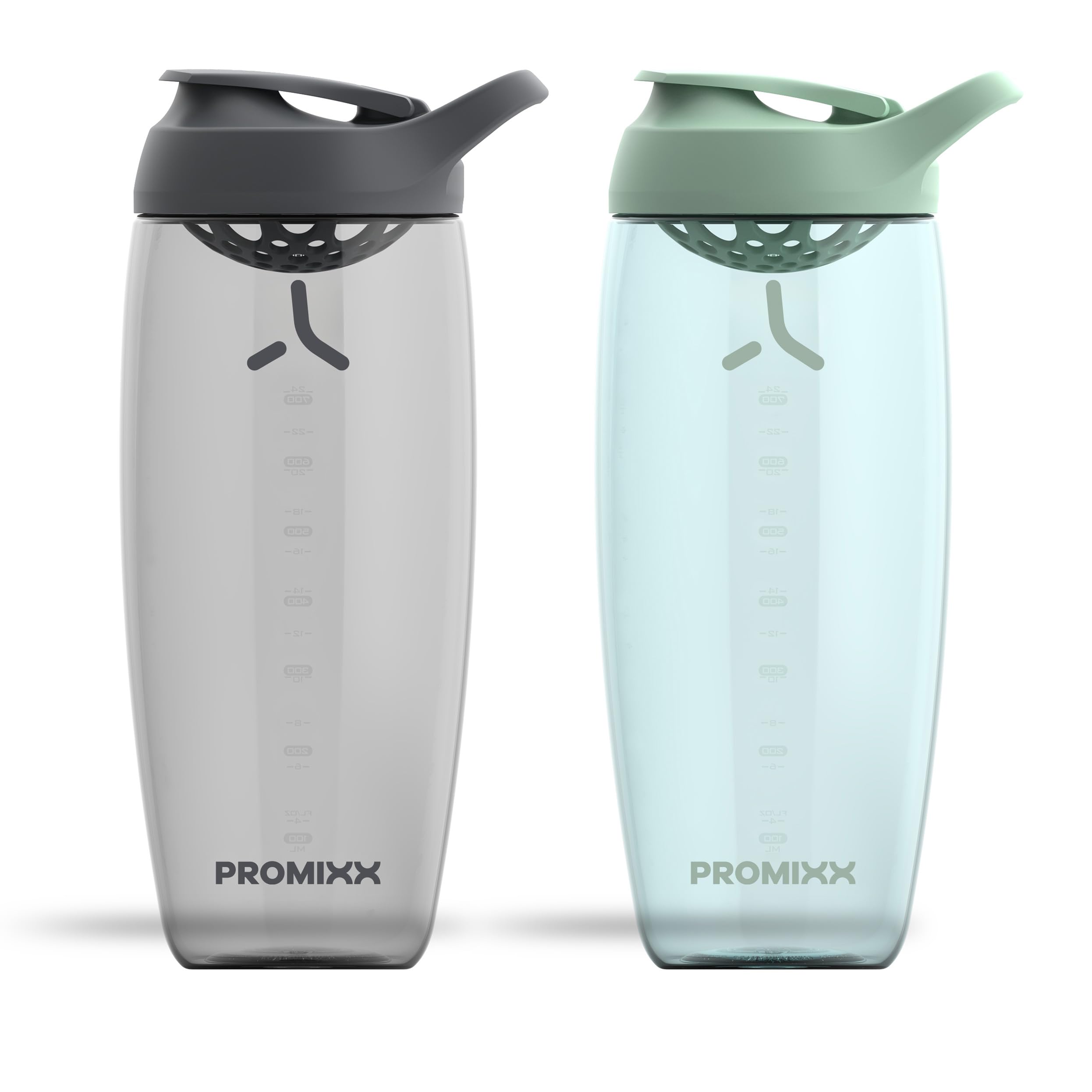 Promixx Pursuit Protein Shaker Bottle (24 oz) – Silent No-Ball Mixer, Leak-Proof Lid, BPA/BPS & Phthalate-Free ECOZEN – Easy-Clean Shaker Cup for Protein Shakes, Pre & Post-Workout Smoothies