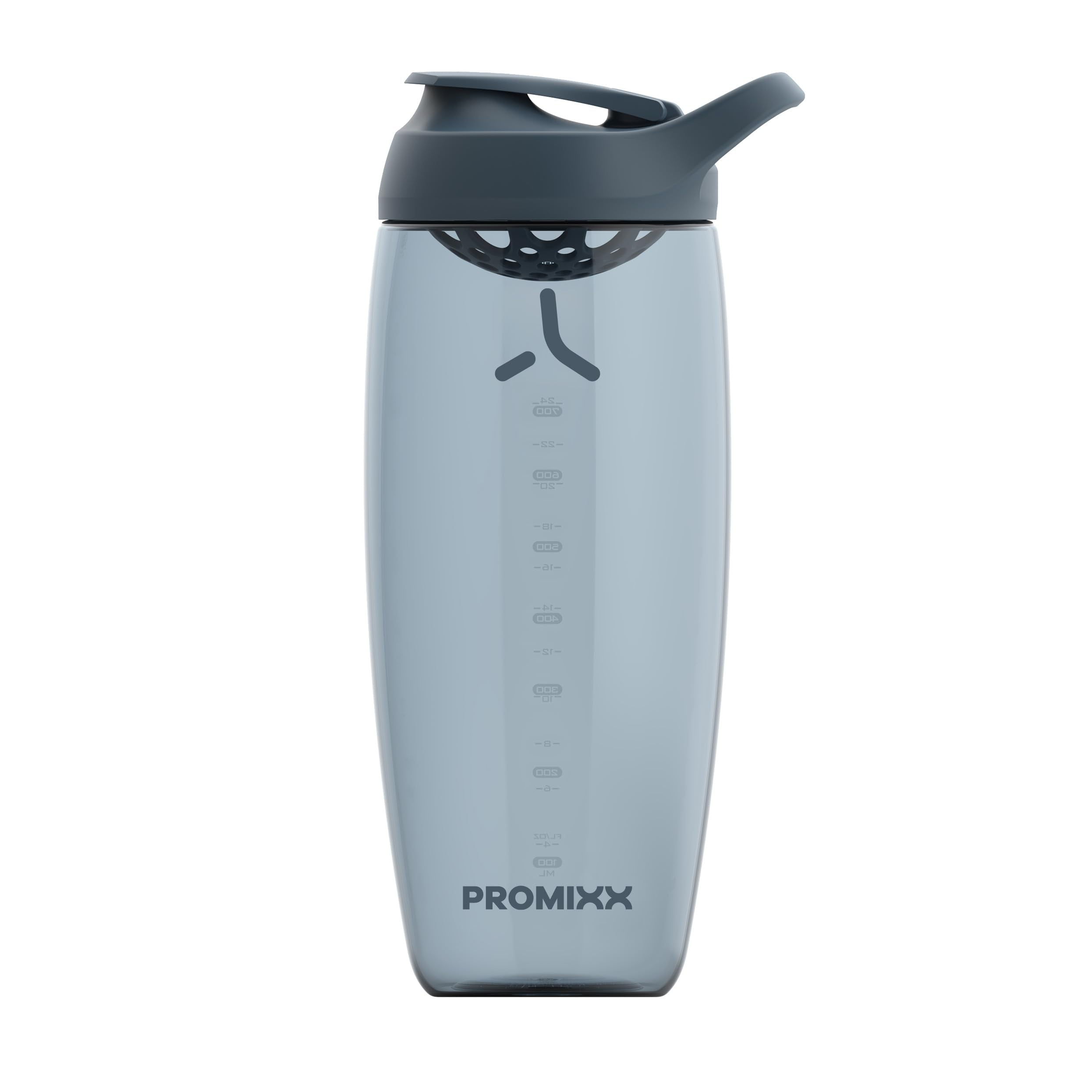 Promixx Pursuit Protein Shaker Bottle (24 oz) – Silent No-Ball Mixer, Leak-Proof Lid, BPA/BPS & Phthalate-Free ECOZEN – Easy-Clean Shaker Cup for Protein Shakes, Pre & Post-Workout Smoothies