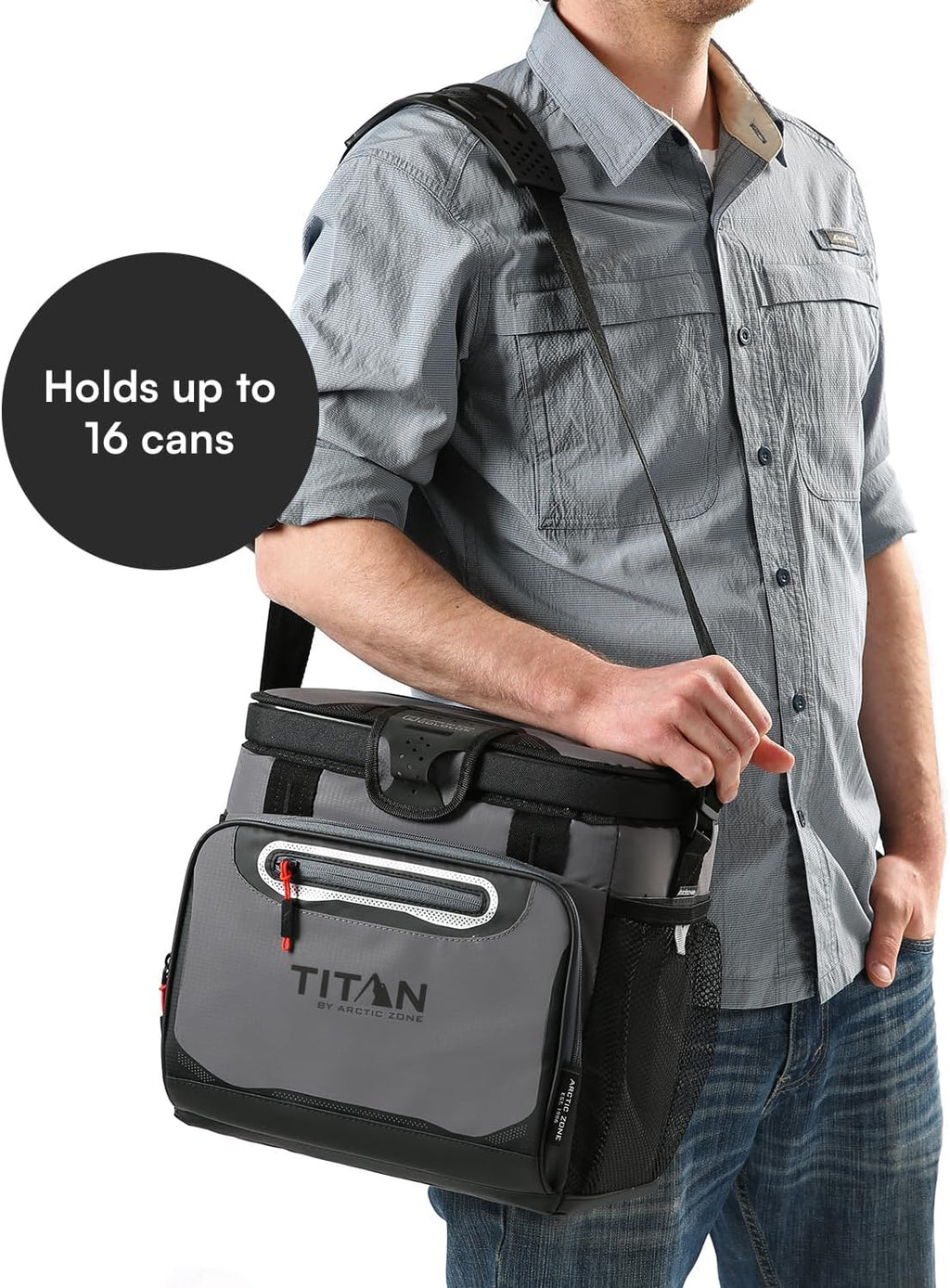 Titan by Arctic Zone Deep Freeze Cooler - Zipperless Hardbody Cooler - Deep Freeze Insulation, HardBody Liner, and SmartShelf