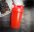 BKDRL Shaker Bottle for Protein Powder w. Classic Loop Top & BPA free,Secure Screw-On Lid, Stay Open Flip Cap,BPA Free-16oz (Whole Red-16Oz-400ML)