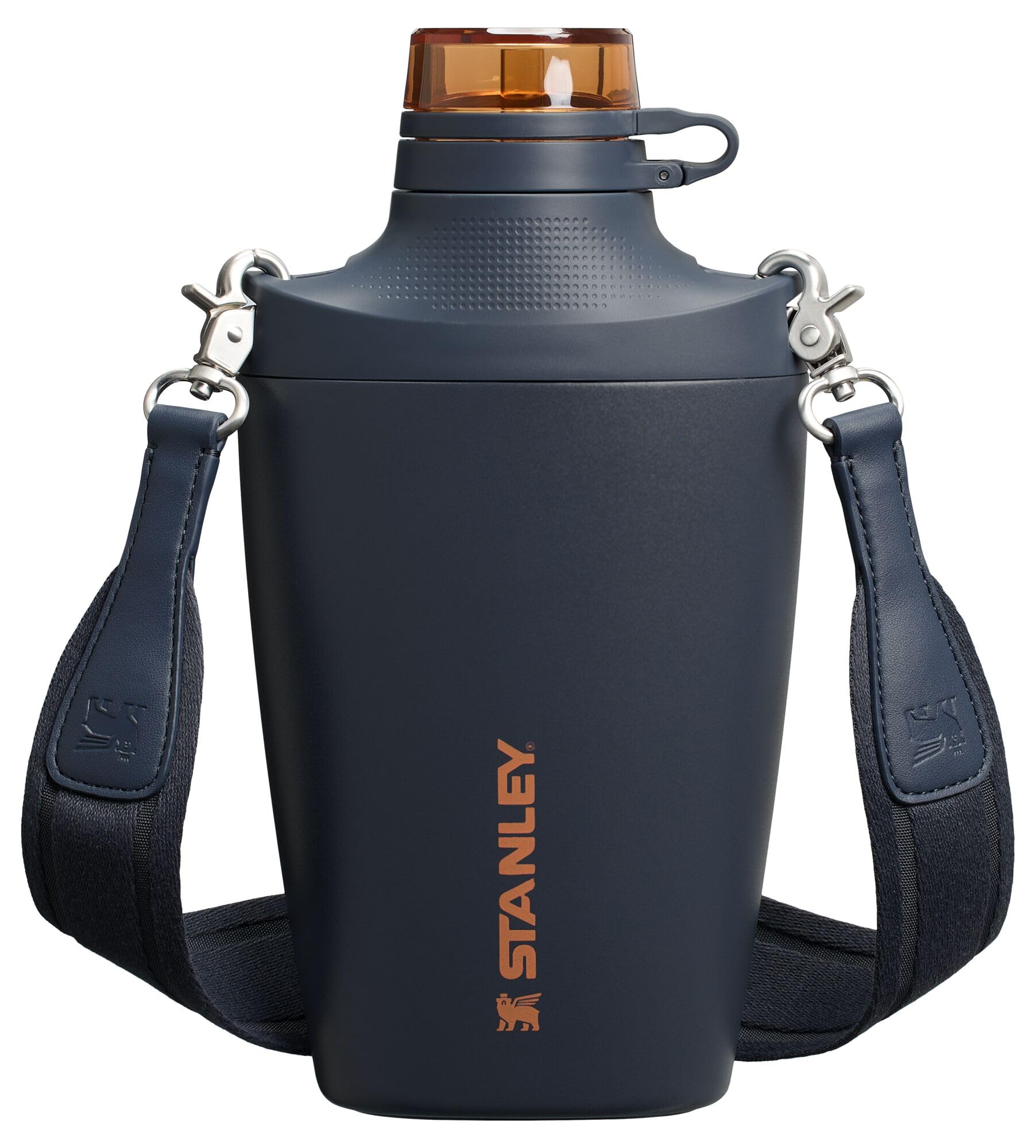 Stanley Cross Bottle 23 oz | Travel Water Bottle with Jacquard Strap | Leakproof Tritan Lid with Removable Straw | Insulated Stainless Steel | BPA-Free | Ash