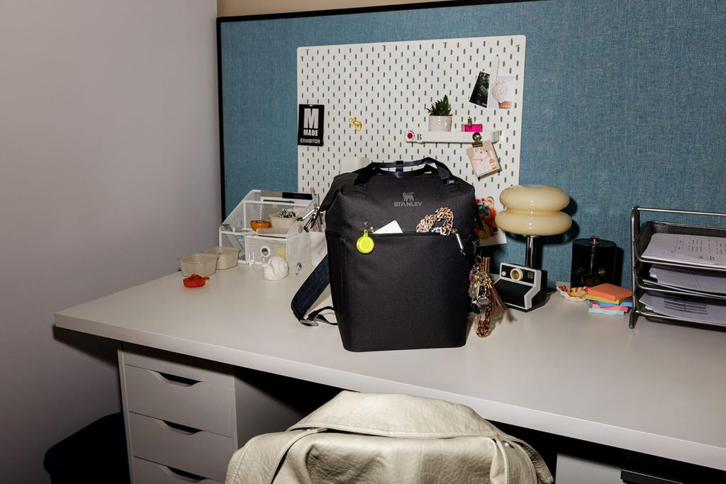 Stanley All Day Madeleine Mini Backpack Soft Cooler 14 Quarts | 20 Can Cooler with Handle and Shoulder Straps | Stays Cold for Hours | Insulated Travel Bag with Zipper | BPA-Free | Spring Green