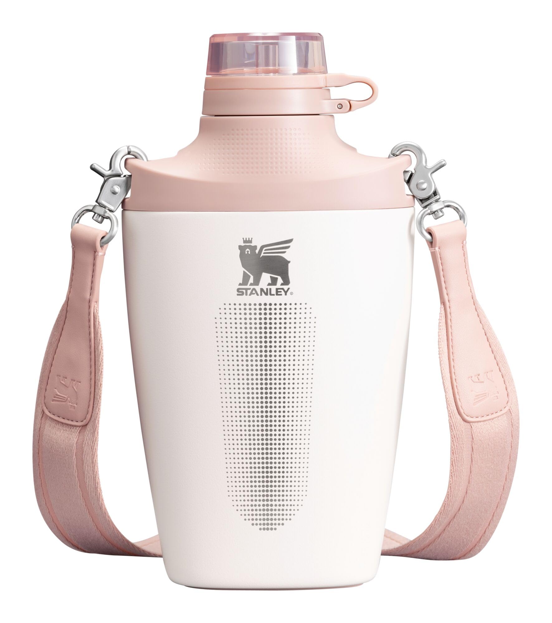 Stanley Cross Bottle 23 oz | Travel Water Bottle with Jacquard Strap | Leakproof Tritan Lid with Removable Straw | Insulated Stainless Steel | BPA-Free | Ash