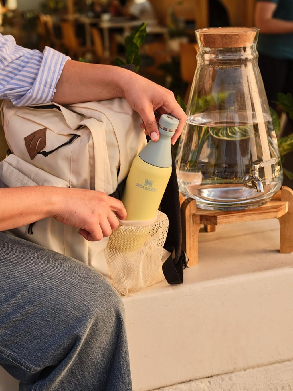 Stanley All Day Slim Bottle 20 oz | Twist On Lid with Leakproof Seal | Slim Design for Travel & Gym | Insulated Stainless Steel | BPA-Free | Lilac