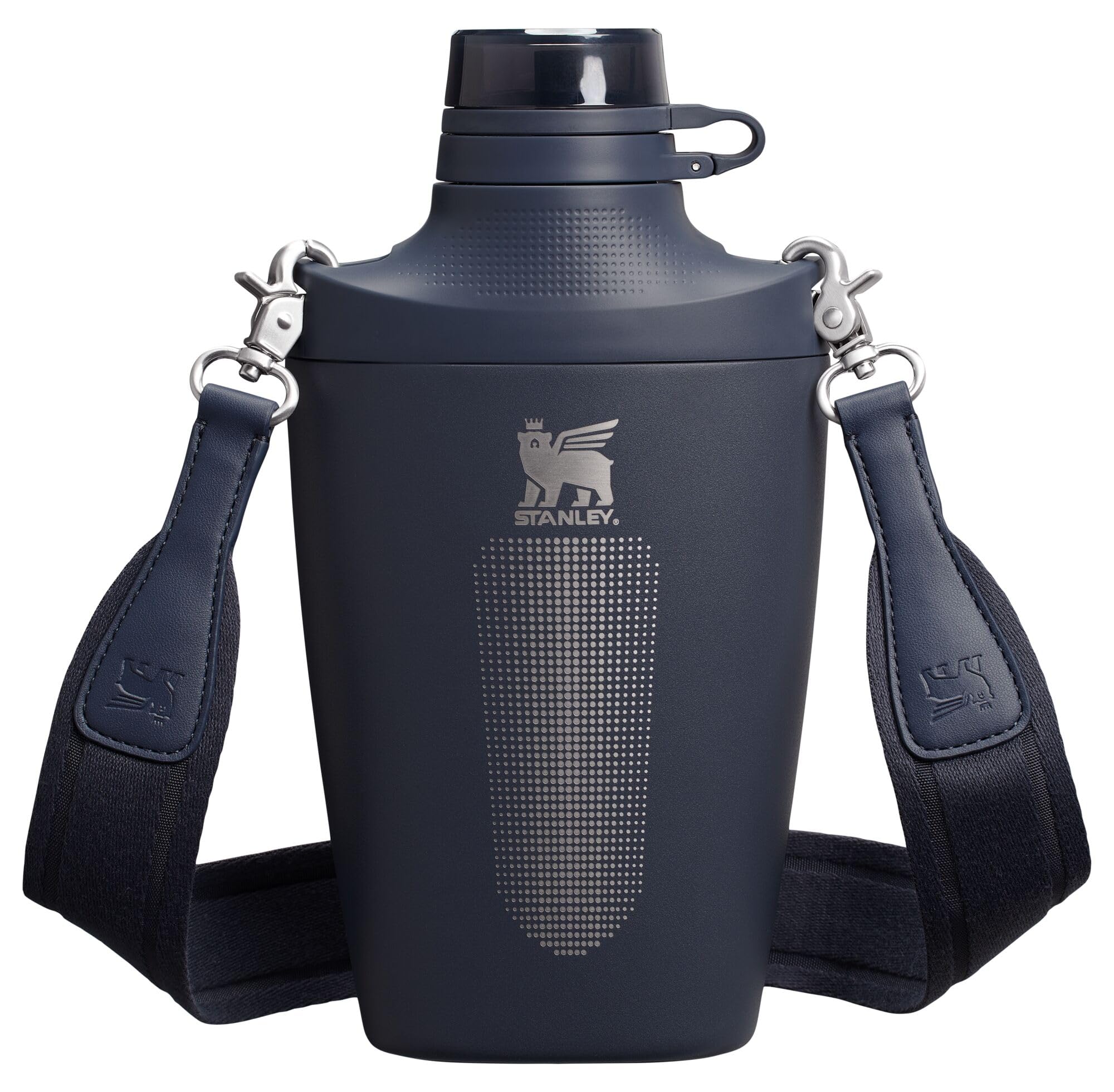 Stanley Cross Bottle 23 oz | Travel Water Bottle with Jacquard Strap | Leakproof Tritan Lid with Removable Straw | Insulated Stainless Steel | BPA-Free | Ash