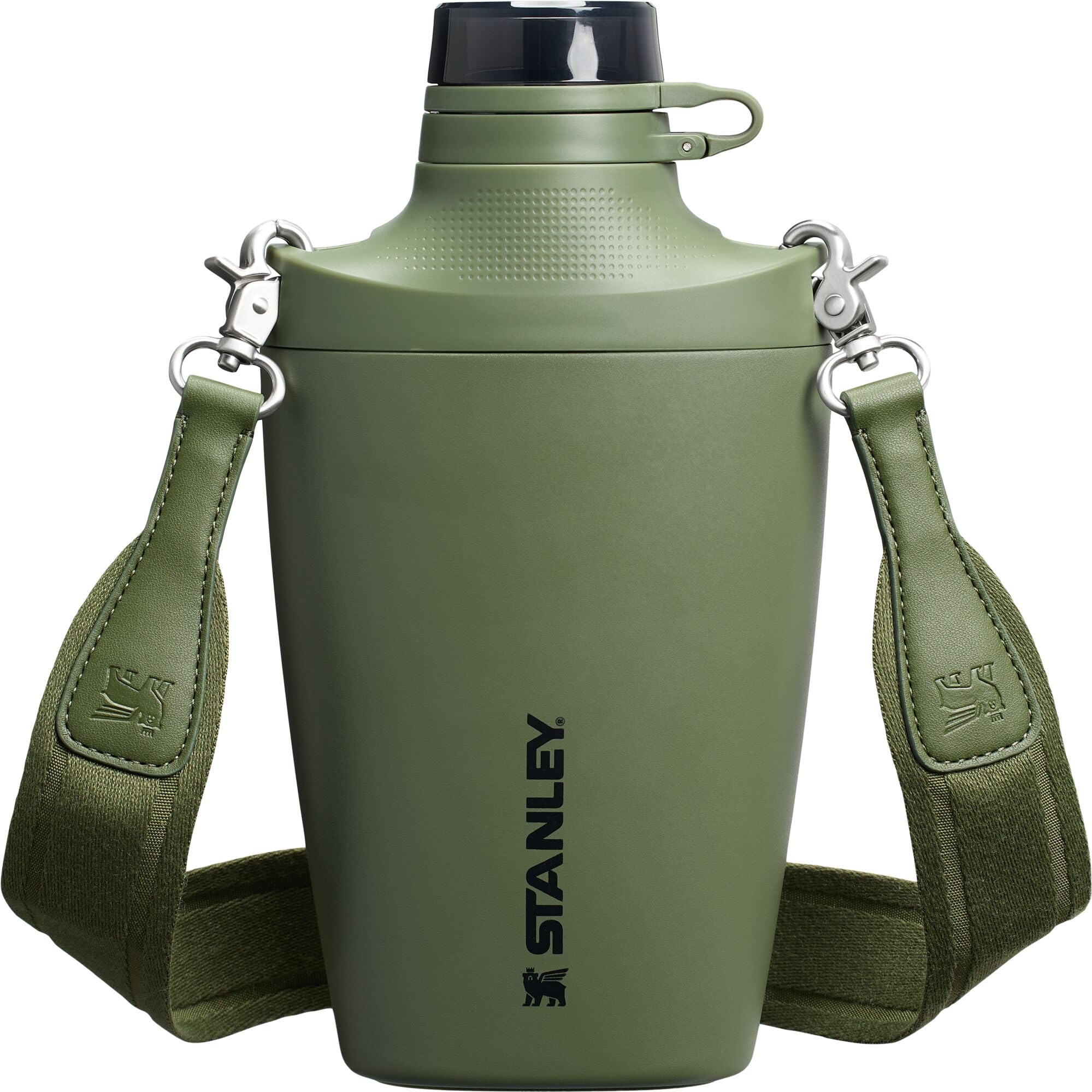 Stanley Cross Bottle 23 oz | Travel Water Bottle with Jacquard Strap | Leakproof Tritan Lid with Removable Straw | Insulated Stainless Steel | BPA-Free | Ash