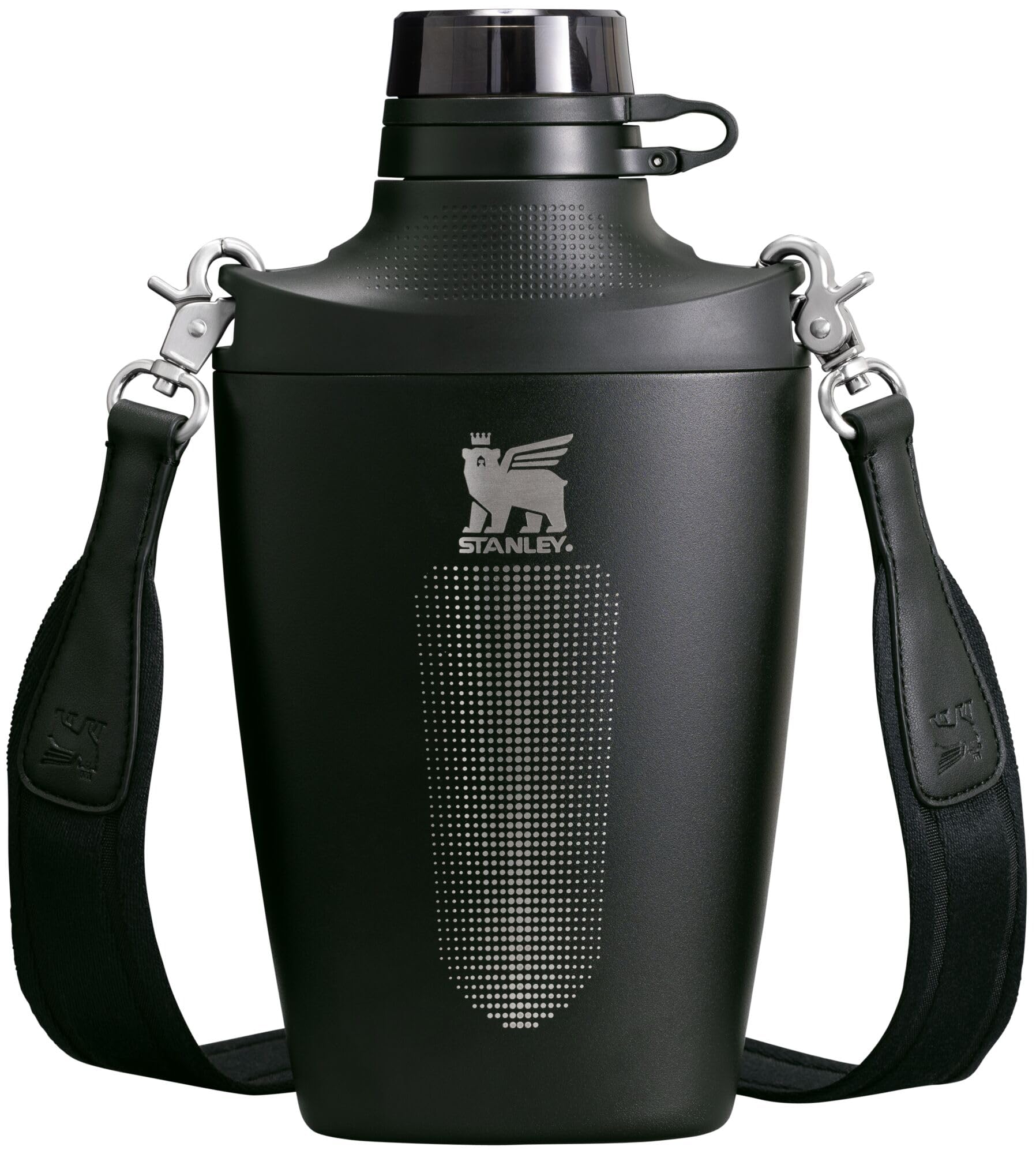 Stanley Cross Bottle 23 oz | Travel Water Bottle with Jacquard Strap | Leakproof Tritan Lid with Removable Straw | Insulated Stainless Steel | BPA-Free | Ash