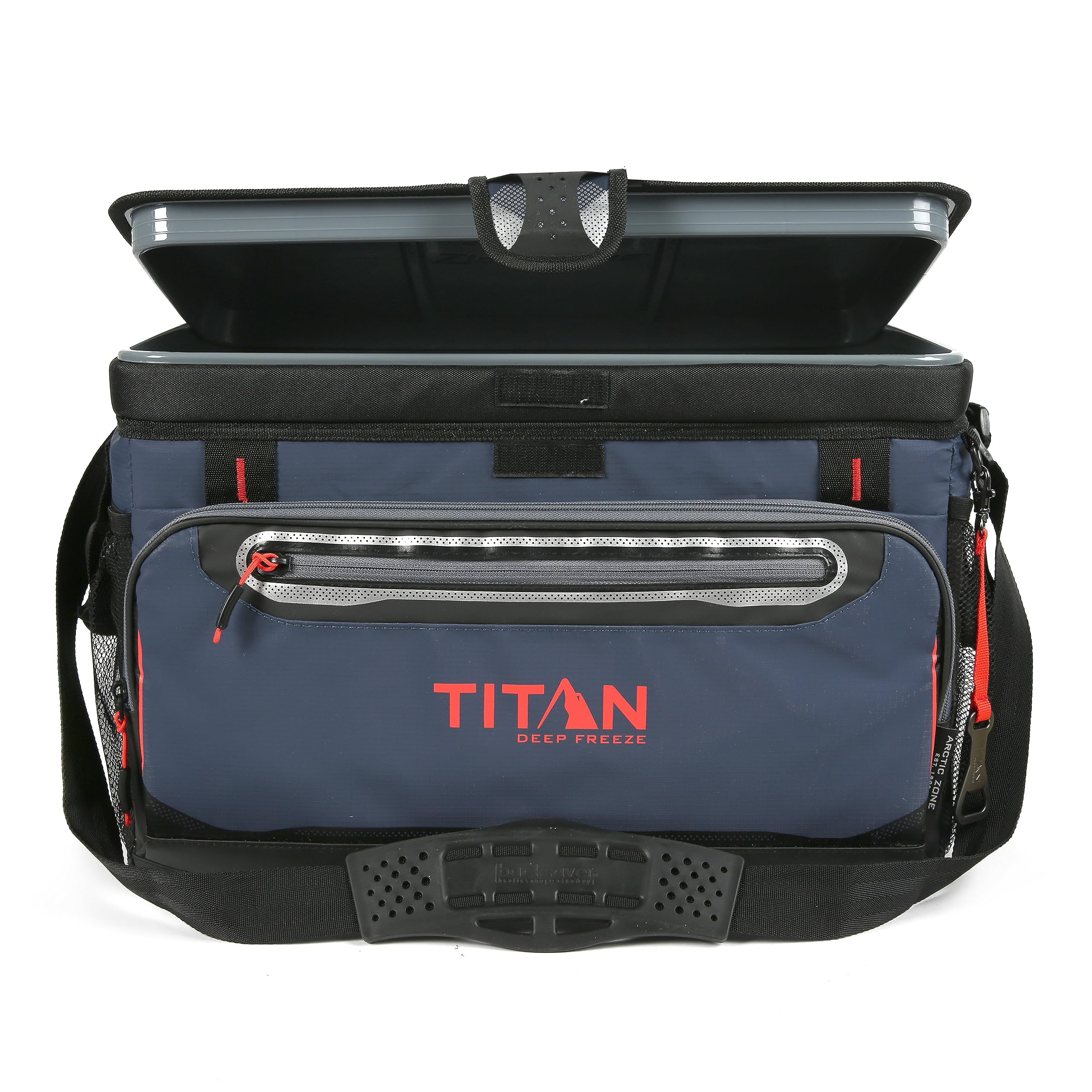 Titan by Arctic Zone Deep Freeze Cooler - Zipperless Hardbody Cooler - Deep Freeze Insulation, HardBody Liner, and SmartShelf